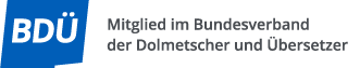 Mitglied im Bundesverband der Dolmetscher und Übersetzer (BDÜ)
